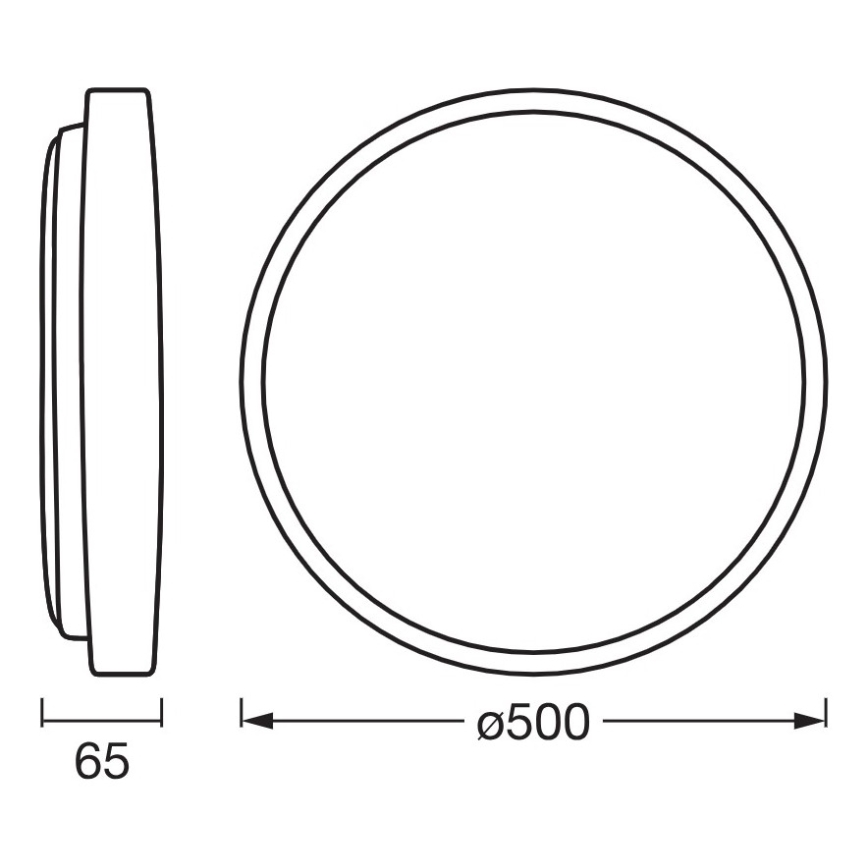 Osram - dimbare LED-plafondlamp ORBIS ALISON LED/36W/230V Ø 50 cm beige