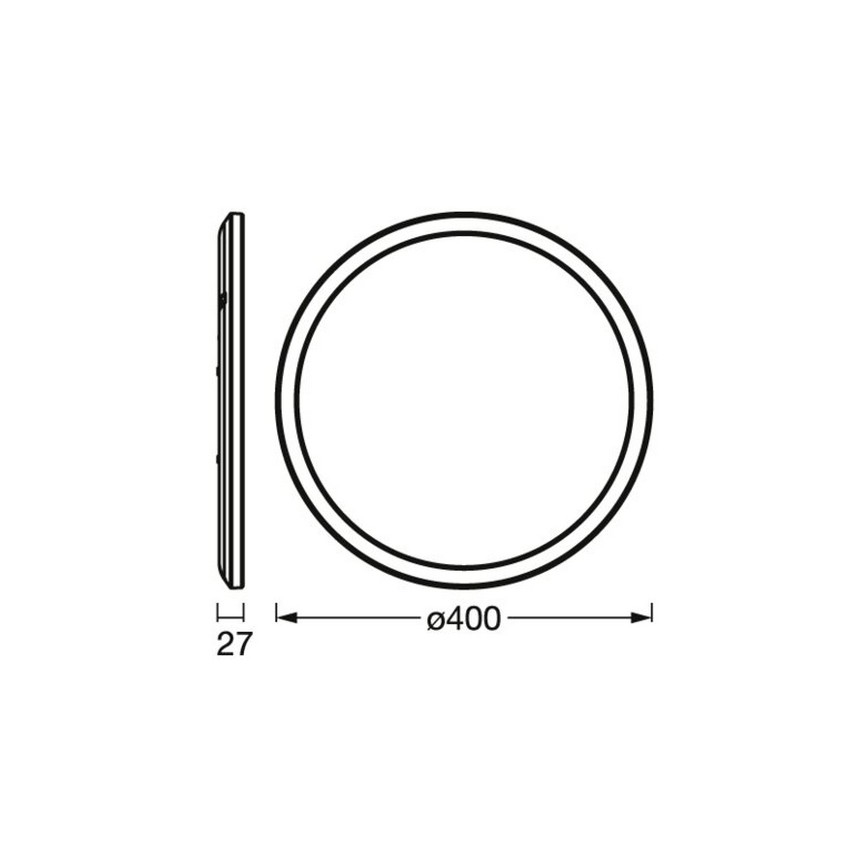 Osram - Dimbare LED-plafondlamp ORBIS LED/22W/230V wit