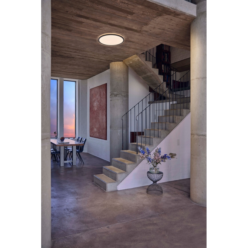 Osram - Dimbare LED-plafondlamp ORBIS ULTRA SLIM LED/22W/230V 3000K Ø 40 cm zwart