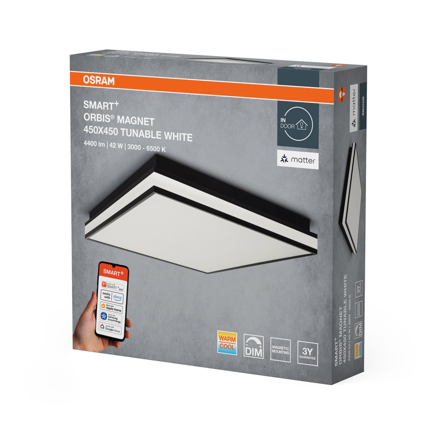 Osram - LED Dimbare plafondlamp SMART+ MAGNET LED/42W/230V 45x45 cm 3000-6500K Wi-Fi