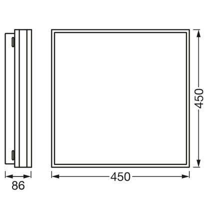 Osram - LED Dimbare plafondlamp SMART+ MAGNET LED/42W/230V 45x45 cm 3000-6500K Wi-Fi