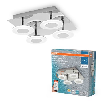 Osram - Dimbare LED-plafondlamp voor badkamer SMART+ WAVE LED/24W/230V 3000-6500K IP44 Wi-Fi