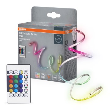 Osram - dimbare LED RGB-strip voor TV FLEX AUDIO 2m LED/3,6W/5V + afstandsbediening