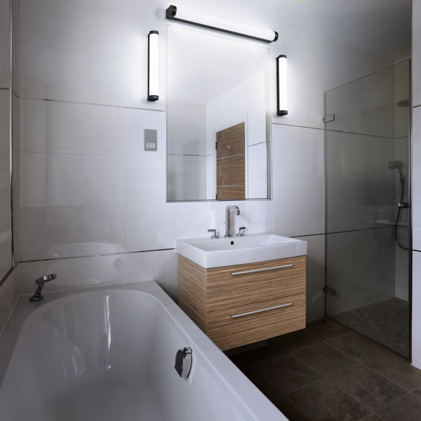 Osram - Dimbare LED-spiegelverlichting ORBIS TUBE LED/12W/230V 60 cm IP44 zwart