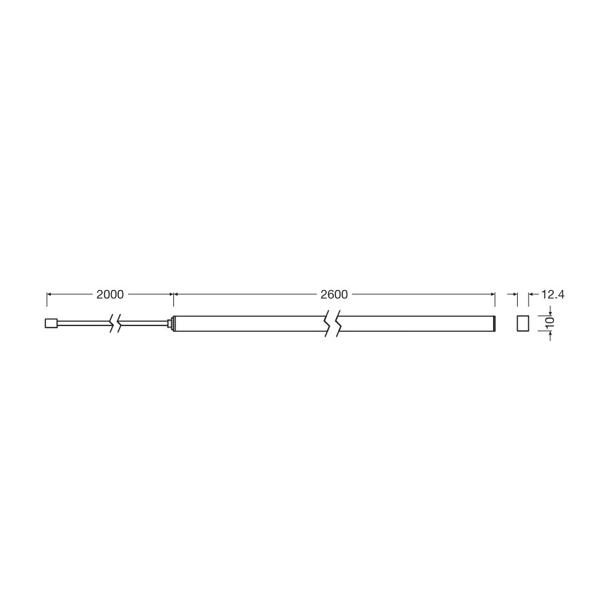 Osram - Dimbare LED-strip FLEX ACOUSTIC 2,6m LED/29W/230V + afstandsbediening