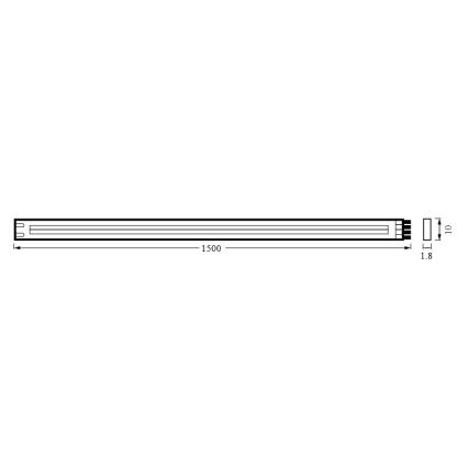 Osram - LED dimbare strip FLEX COB 1,5m LED/13W/230V 2700-6500K + afstandsbediening