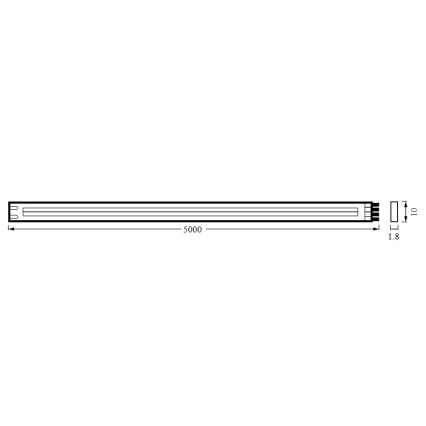 Osram - Dimbare LED-strip FLEX COB 5m LED/35W/230V 2700-6500K + afstandsbediening