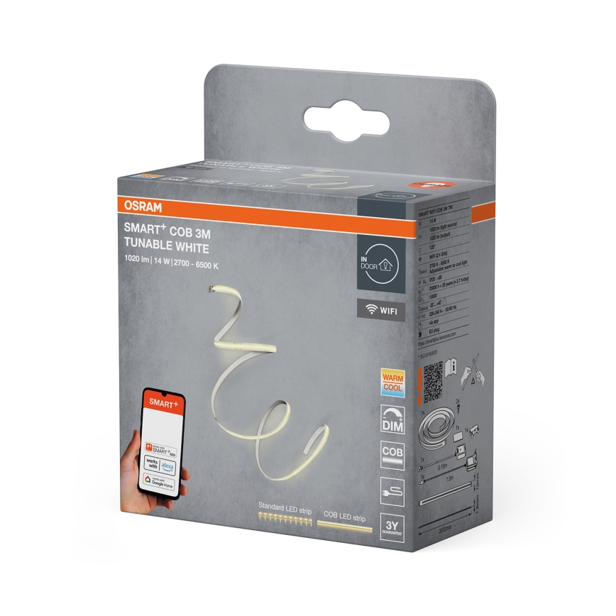 Osram - Dimbare LED-strip SMART+ COB 3m LED/14W/230V 2700-6500K Wi-Fi
