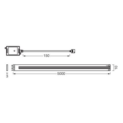 Osram - Dimbare LED-strip SMART+ COB 5m LED/18W/230V 2700-6500K Wi-Fi