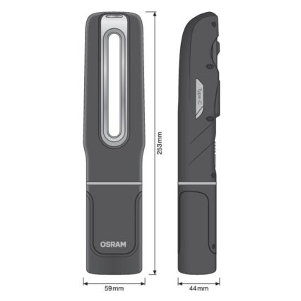 Osram - dimbare oplaadbare LED-zaklamp LEDINSPECT MAX500 LED/16W/3,7V IP65