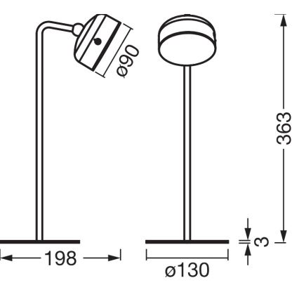 Osram - Dimbare oplaadbare tafellamp 3-in-1 DECOR HELPER LED/1,8W/5V wit