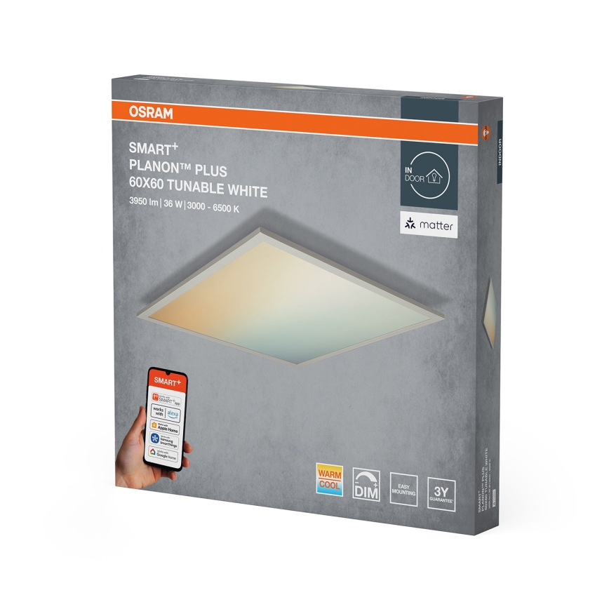 Osram - Dimbare LED-plafondlamp SMART+ PLANON LED/36W/230V 60x60 cm 3000-6500K Wi-Fi