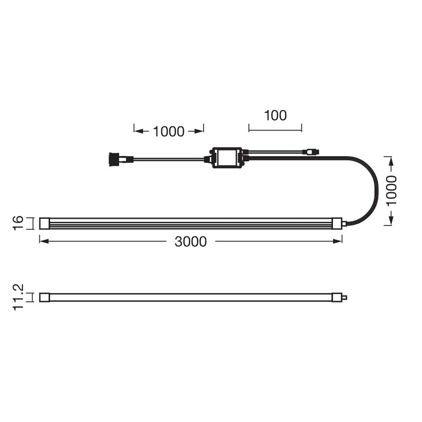 Osram - SMART+ MAGIC dimbare RGB-LED buitenstrip 3m LED/15W/230V IP44 Wi‑Fi + afstandsbediening