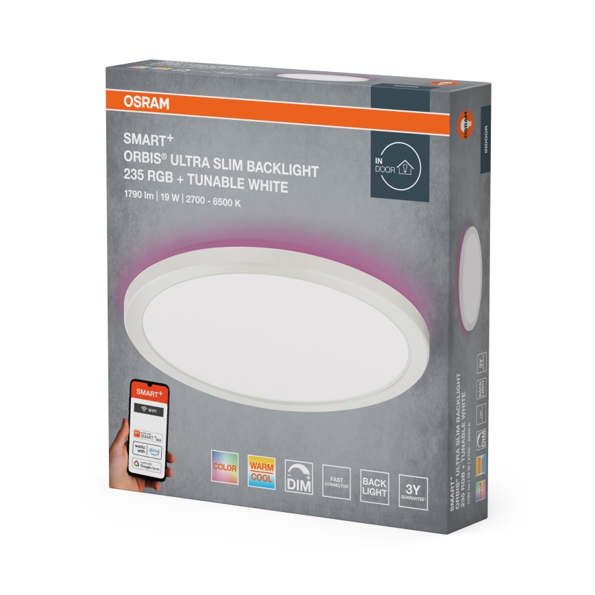 Osram - LED RGBW dimbare plafondlamp SMART+ ORBIS LED/19W/230V Ø 23,5 cm 2700-6500K Wi-Fi