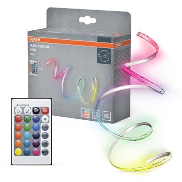 Osram - dimbare RGBW LED-strip FLEX COB 5m LED/24W/230V 2700-6500K + afstandsbediening