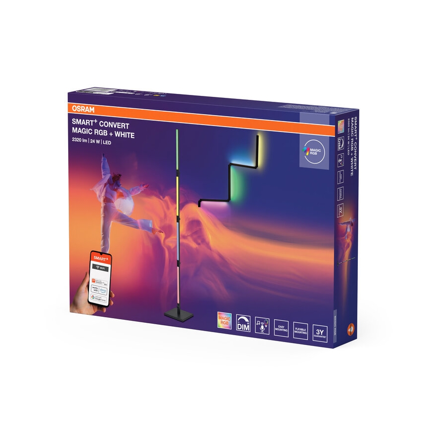 Osram - Dimbare LED RGBW staande lamp 2-in-1 SMART+ MAGIC LED/24W/230V Wi-Fi