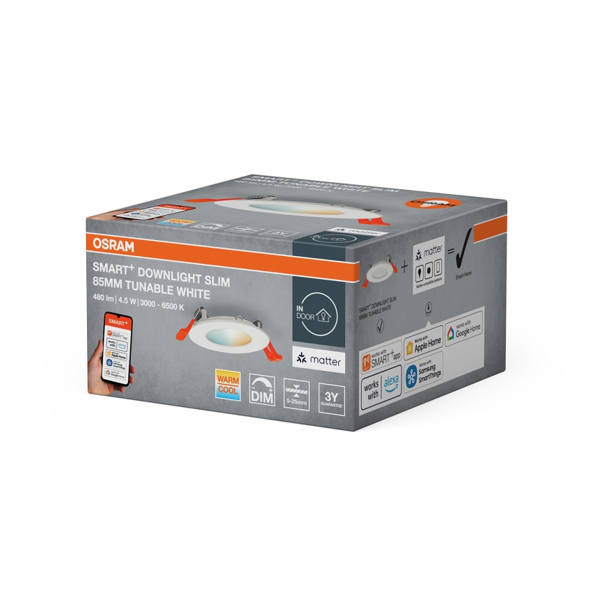 Osram - Dimbare LED inbouw-downlight SMART+ LED/4,5W/230V 3000-6500K Wi-Fi