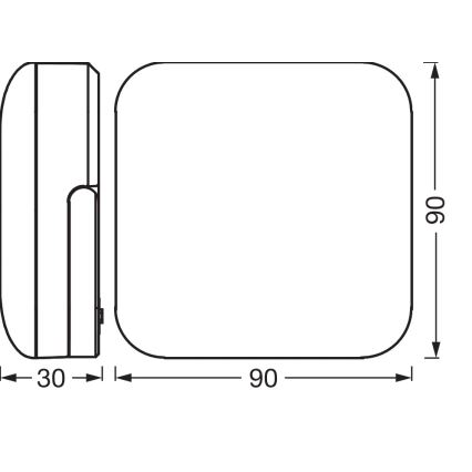 Osram - draagbare LED-solarlamp NIGHTLUX LED/2W/5V IP54 grijs