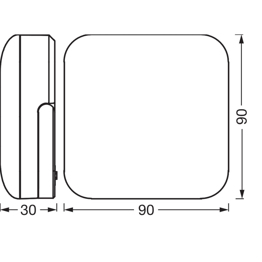 Osram - draagbare LED-solarlamp NIGHTLUX LED/2W/5V IP54 grijs
