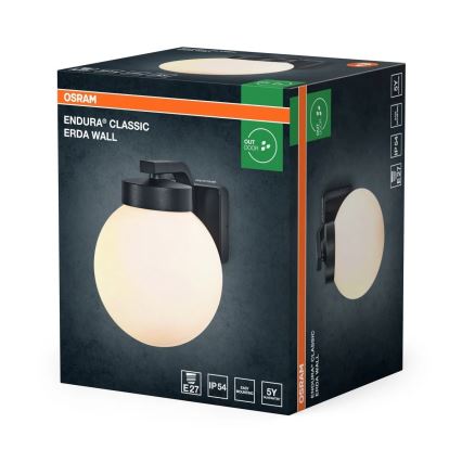 Osram ENDURA CLASSIC buitenwandlamp 1xE27/40W/230V IP54 antraciet