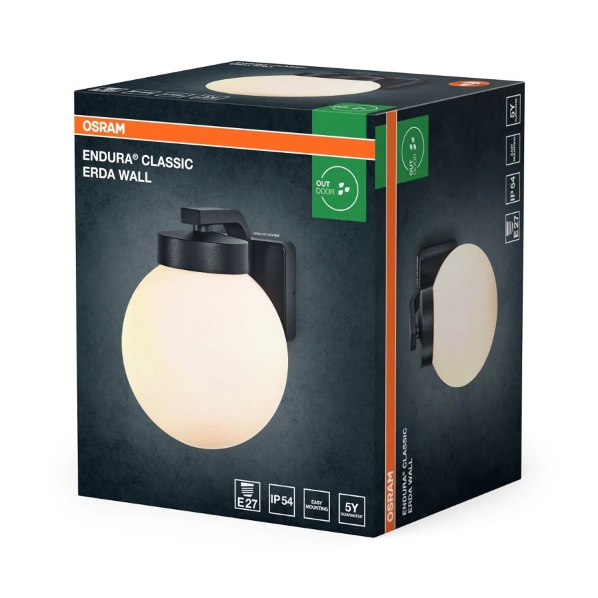Osram ENDURA CLASSIC buitenwandlamp 1xE27/40W/230V IP54 antraciet