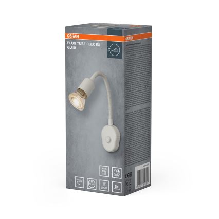 Osram - Flexibele wandlamp PLUG TUBE FLEX 1xGU10/5W/230V wit