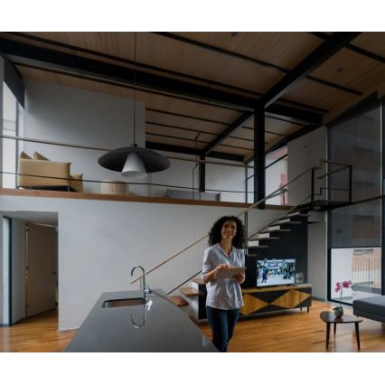 Osram - Hanglamp aan kabel DECOR FLYING MUSHROOM 1xE27/25W/230V Ø 50 cm zwart