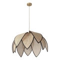 Osram - Hanglamp aan kabel DECOR RATTAN 1xE27/15W/230V Ø 67 cm beige/zwart