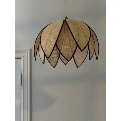 Osram - Hanglamp aan kabel DECOR RATTAN 1xE27/15W/230V Ø 67 cm beige/zwart