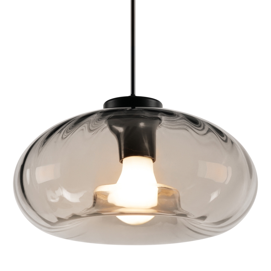 Osram - Hanglamp aan kabel DECOR SMOKE 1xE27/12W/230V Ø 28 cm zwart/rookgrijs