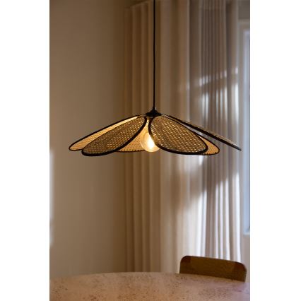 Osram - Hanglamp aan snoer DECOR RATTAN 1xE27/15W/230V Ø 58 cm beige/zwart
