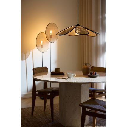 Osram - Hanglamp aan snoer DECOR RATTAN 1xE27/15W/230V Ø 58 cm beige/zwart
