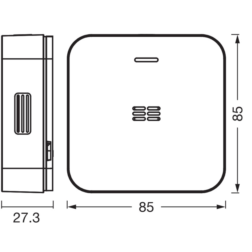 Osram - Koolmonoxidemelder SMART+ 2xAA Wi-Fi