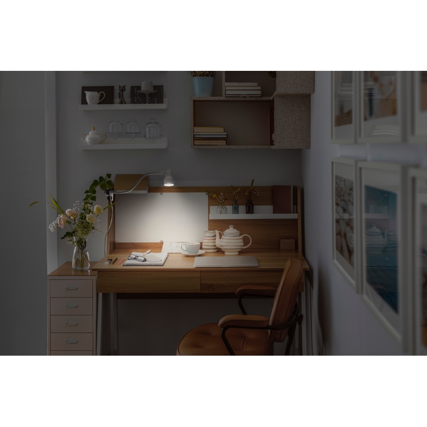 Osram - Lamp met klem CLIP STEP FLEX 1xGU10/5W/230V wit