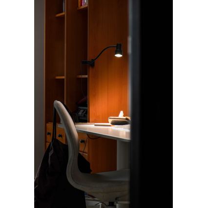 Osram - Lamp met klem CLIP STEP FLEX 1xGU10/5W/230V zwart