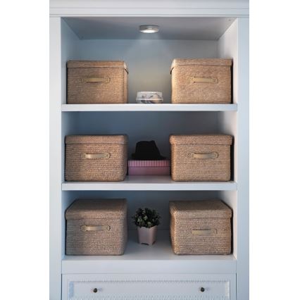 Osram - LED aanraak-oriëntatielamp DOT-IT LED/0,2W/3xAAA Ø 6,8 cm zilver