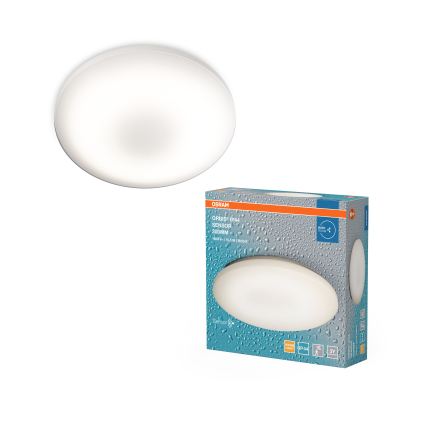 Osram - LED plafondlamp voor de badkamer met bewegings- en schemersensor ORBIS LED/15,5W/230V Ø 30 cm IP44 wit