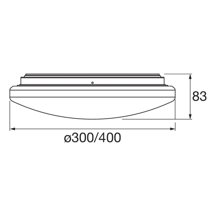 Osram - LED plafondlamp voor de badkamer met bewegings- en schemersensor ORBIS LED/15,5W/230V Ø 30 cm IP44 wit