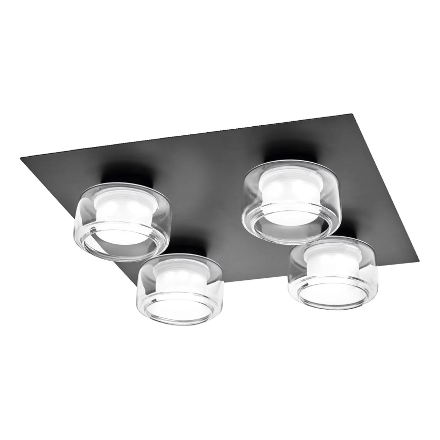 Osram - LED badkamerplafondlamp ORBIS FLAME 4xLED/5,5W/230V 3000/4000K IP44 zwart