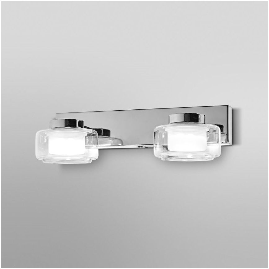 Osram - LED wandlamp voor badkamer ORBIS FLAME 2xLED/5,5W/230V 3000/4000K IP44 glanzend chroom