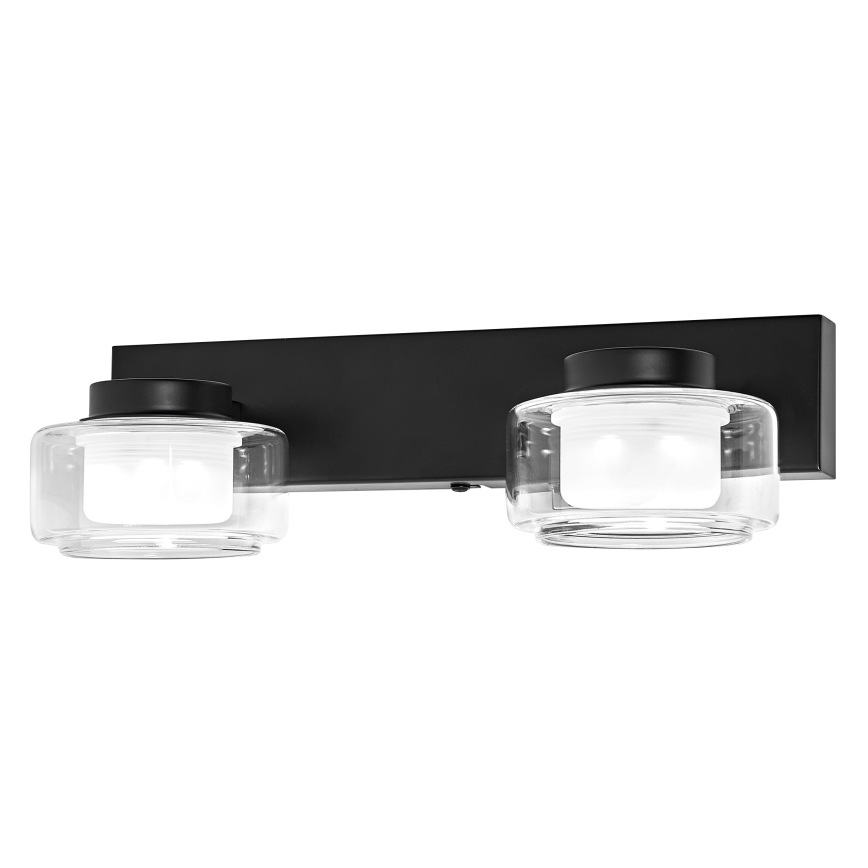 Osram - LED-wandarmatuur voor badkamer ORBIS FLAME 2xLED/5,5W/230V 3000/4000K IP44 zwart