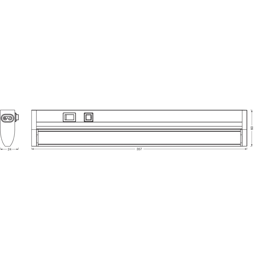 Osram - LED-dimbaar onderbouwarmatuur LINEAR TURN LED/6W/230V 3000/4000/6500K 35 cm wit