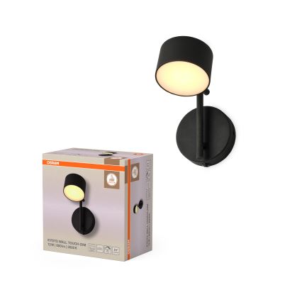 Osram - LED dimbare wandlamp met touchbediening DECOR KYOTO LED/12W/230V CRI 90 zwart