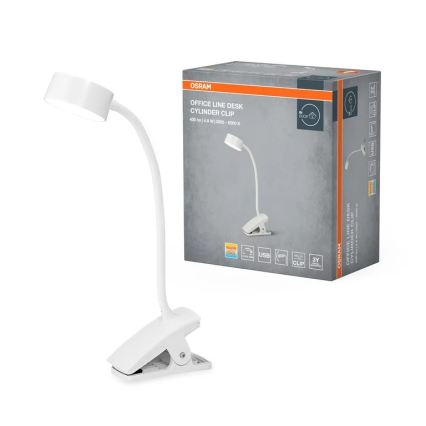 Osram - Dimbare LED-tafellamp met klem OFFICE LINE LED/4,8W/230V 3000/4000/6500K wit