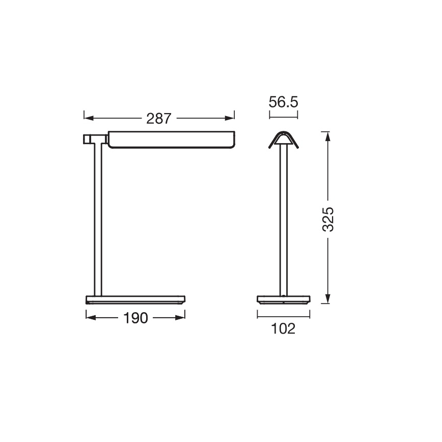 Osram - Dimbare LED-bureaulamp OFFICE LINE LED/19W/230V 3000/4000/6500K zwart