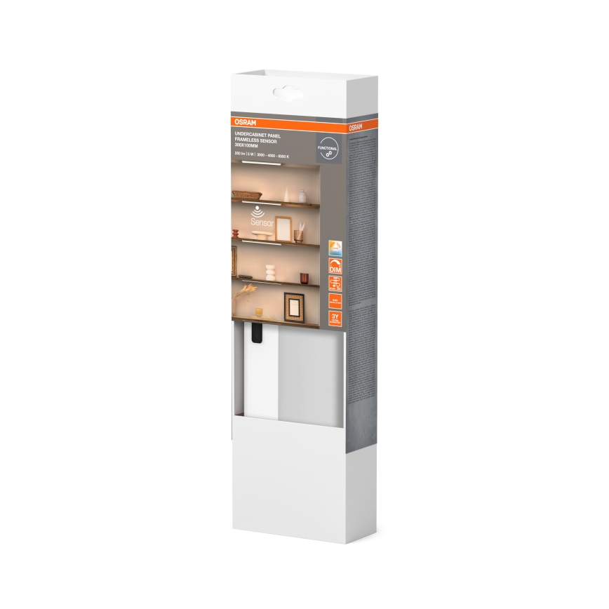 Osram - LED dimbaar onderbouwarmatuur met bewegingssensor UNDERCABINET LED/5W/230V 3000/4000/6500K 10x30 cm wit