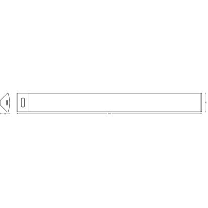 Osram - Dimbaar LED-onderbouwarmatuur met bewegingssensor LINEAR ANGLE LED/5W/230V 3000/4000/6500K 35 cm wit