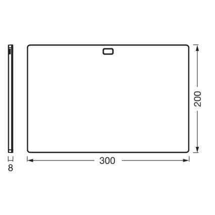 Osram - Dimbare onderbouw-LED-armatuur met bewegingssensor UNDERCABINET LED/7,5W/230V 3000/4000/6500K 20x30 cm zwart