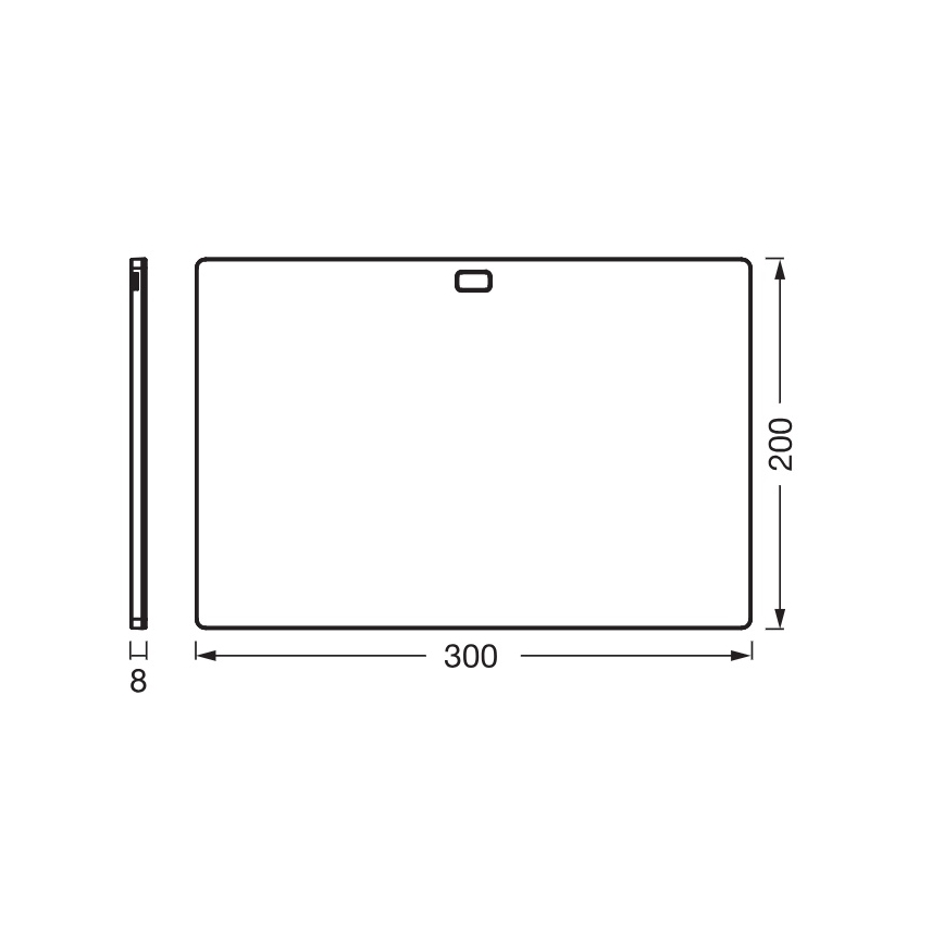 Osram - Dimbare onderbouw-LED-armatuur met bewegingssensor UNDERCABINET LED/7,5W/230V 3000/4000/6500K 20x30 cm zwart