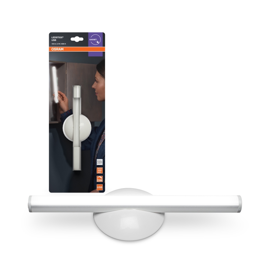 Osram - LED dimbaar oplaadbaar oriëntatielamp LEDSTIXX LED/2W/5V CRI 90 wit